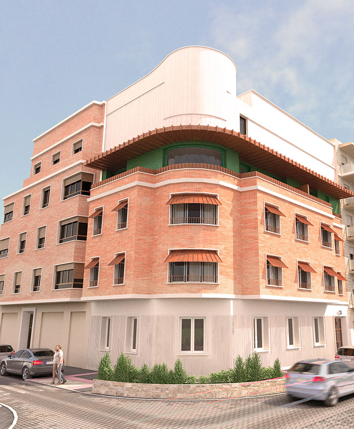 proyecto restauracion edificio calle joaquina santander talavera
